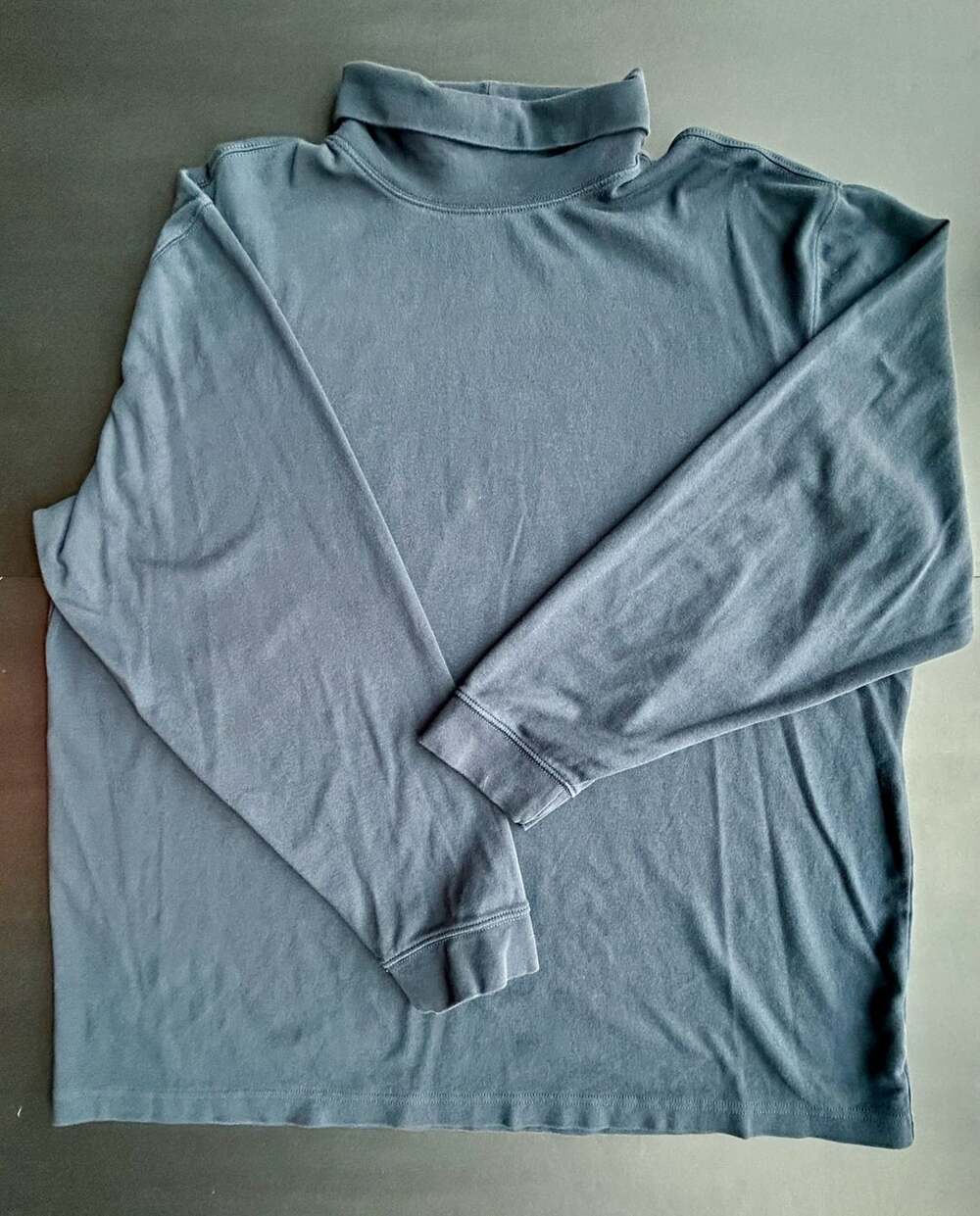 LL Bean Turtleneck Size XXL Tall Black Cotton Long Sleeve